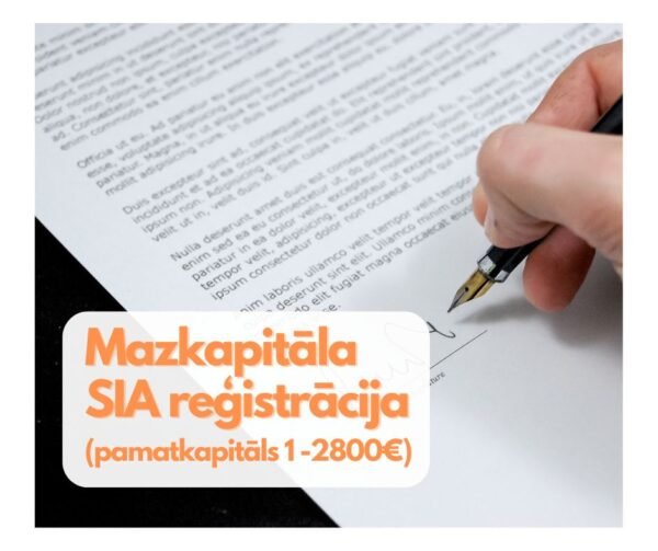 Mazkapitāla SIA reģistrācija