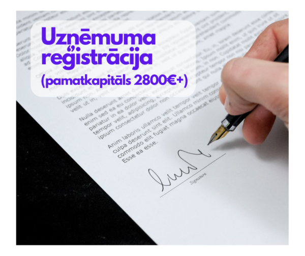 Uzņēmuma reģistrācija