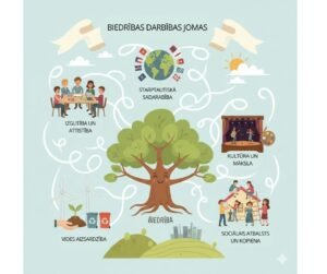 biedrības darbības jomas